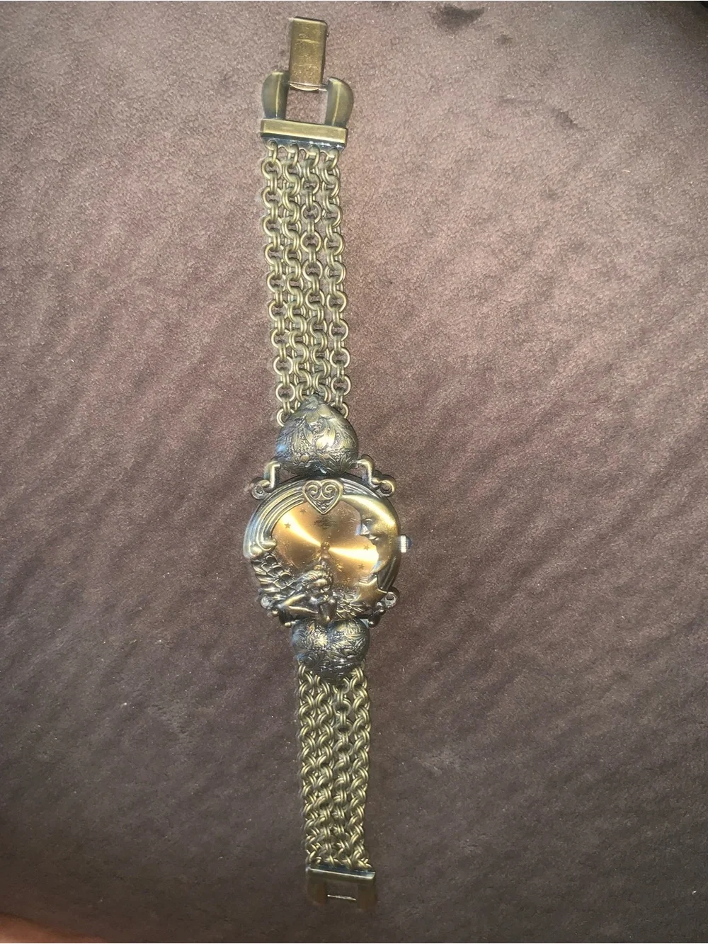 ✨ VINTAGE Kirks Folly Whimsigoth Celestial Angel Watch - PRISTINE & WORKING ✨